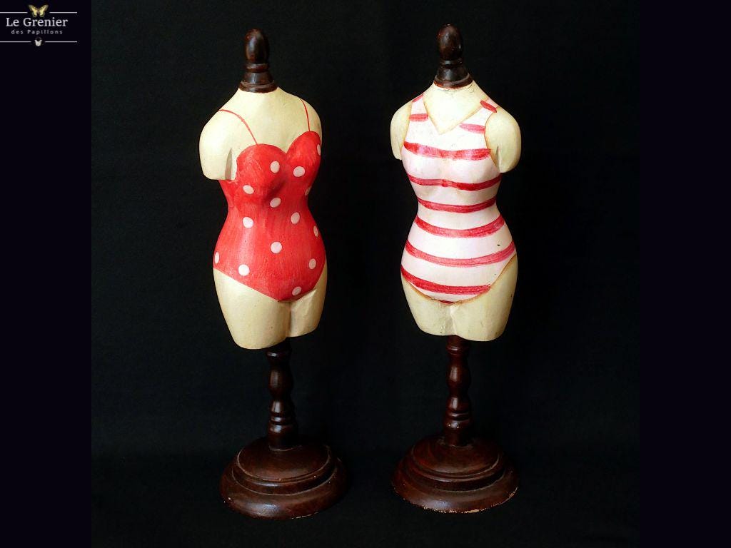 Présentor Buste De Coller Rétro, Présentor à Bjoux, Présentor à