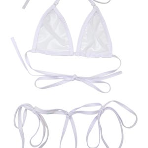 BY-0502 Extreme One-string Micro See-thru Side-tie Bikini (S-L, L-XXL ...