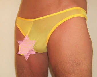 M-181 Men's see-through Pouch Thong One Size (S-M, L-XL)