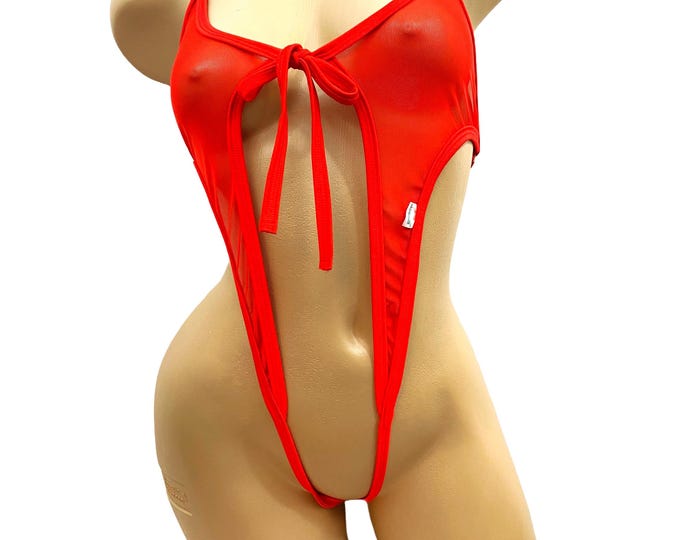 BY-0901 Crotchless See-thru Sexy Monokini Bikini (S-L, L-XXL) - Etsy
