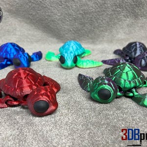 Sea Turtles -  Articulating 3D Printed Sensory Fidget Toy