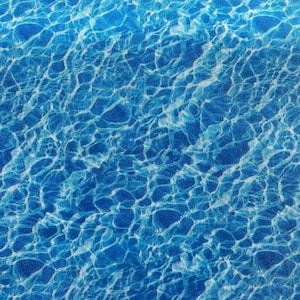 WATER AQUA Blue Fabric - Cotton Quilt Fabric by the Yard or Length - Natural Textures Quilting Fabric - Pool Ocean Tropical Landscape Medley