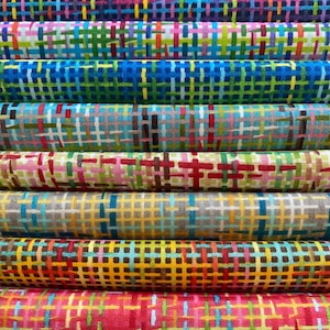 Printed DONEGAL TWEED PLAID - 8 Piece Fat Quarter Bundle Set Fabric - 100% Cotton Quilting Fabric - Half Yard Bundle