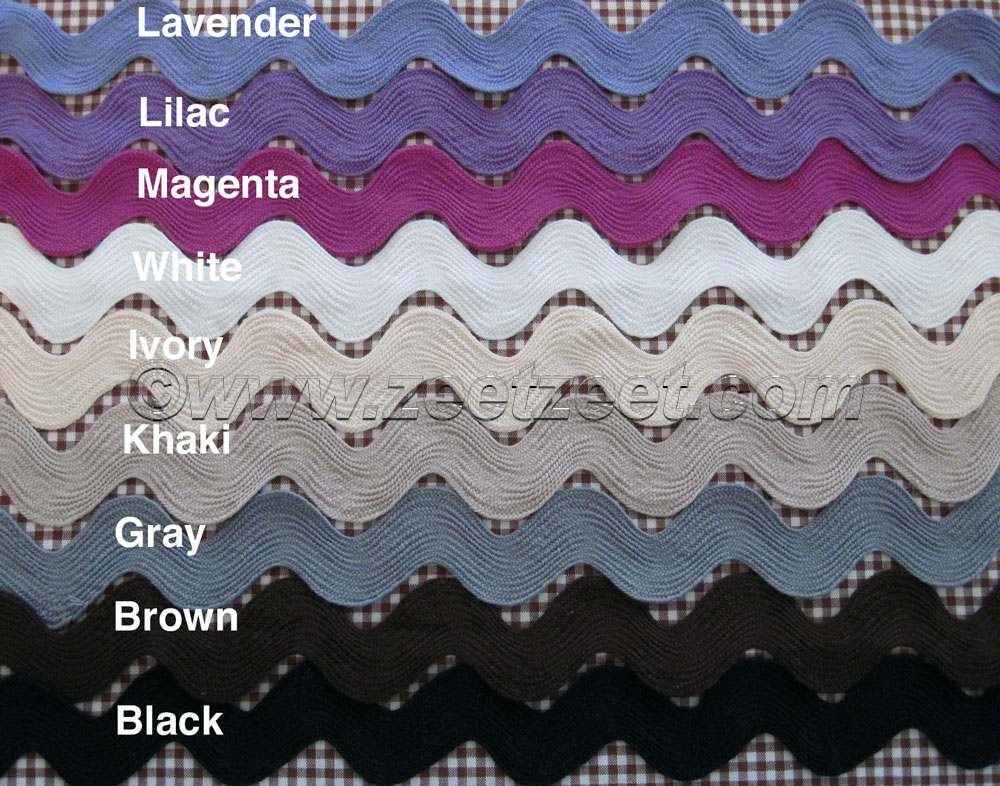 Choose Your Colors Any Amount Giant RIC RAC Jumbo Sewing Trim 1.5