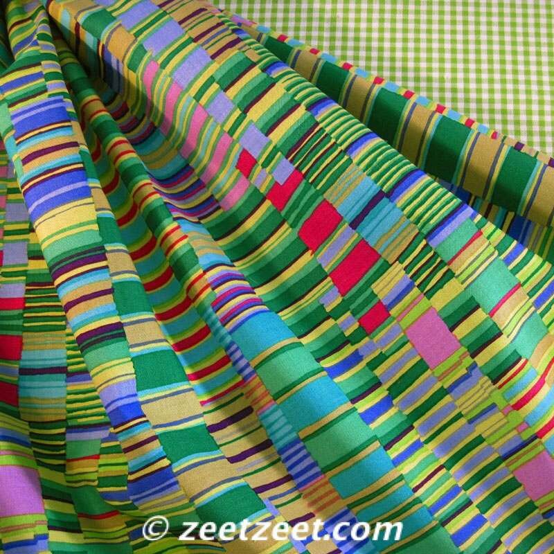 Kaffe Fassett SHIRT STRIPES Green Gp51 Quilt Fabric by the Etsy