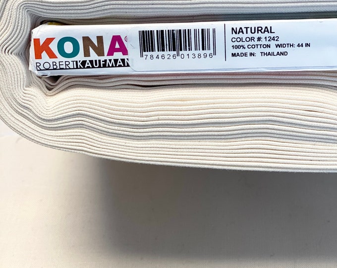 Kona white fabric robert kaufman yard fat quarter white solid fabric