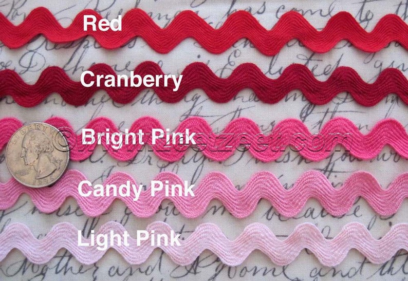 5/8inch RIC RAC Sewing Trim by the YARD Select any color or Etsy