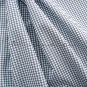 GINGHAM CHECK 1/8 Silver Grey & White 100% Cotton Fabric by the Yard, Half Yd, Quarter Yd, FQ 16 other colors image 4