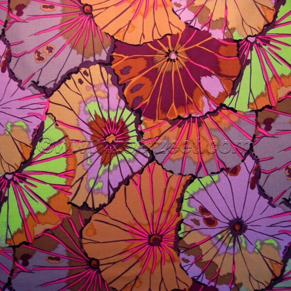 Kaffe Fassett LOTUS LEAF Umber Gp29 Quilt Fabric - by the Yard, Half Yard, or Fat Quarter