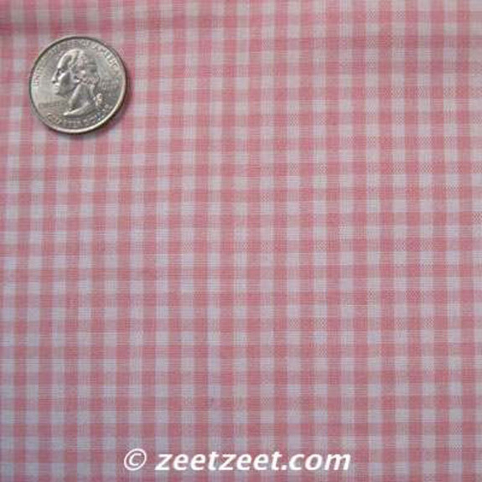 GINGHAM CHECK 1/8 Blush Pink & White 100% Cotton Fabric - Etsy