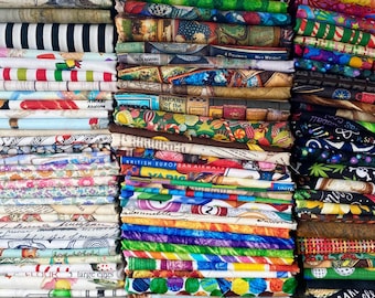 Fabric Scraps, Quilting Scrap Bundle, Quilt Scrap Bag, Bolt Ends, Fabric Remnants, Fat Quarters, Scrappy Quilt, 1 Pound, 3 Yards by Weight