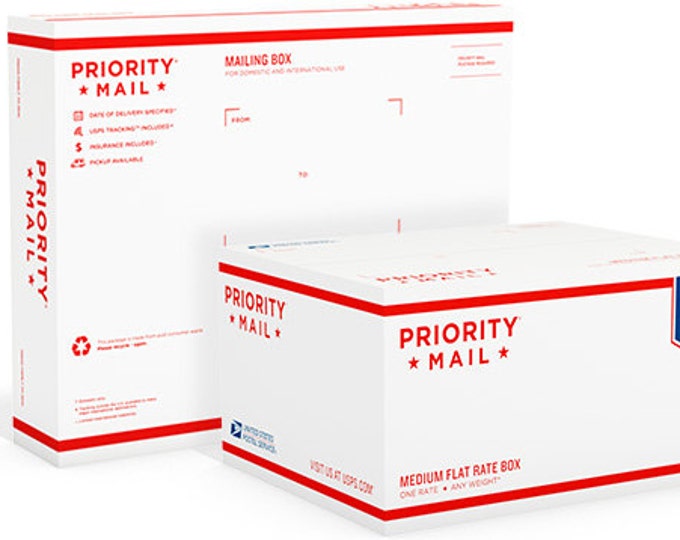 PRIORITY MAIL Shipping Upgrade - Flat Rate Envelope or Flat Rate Box