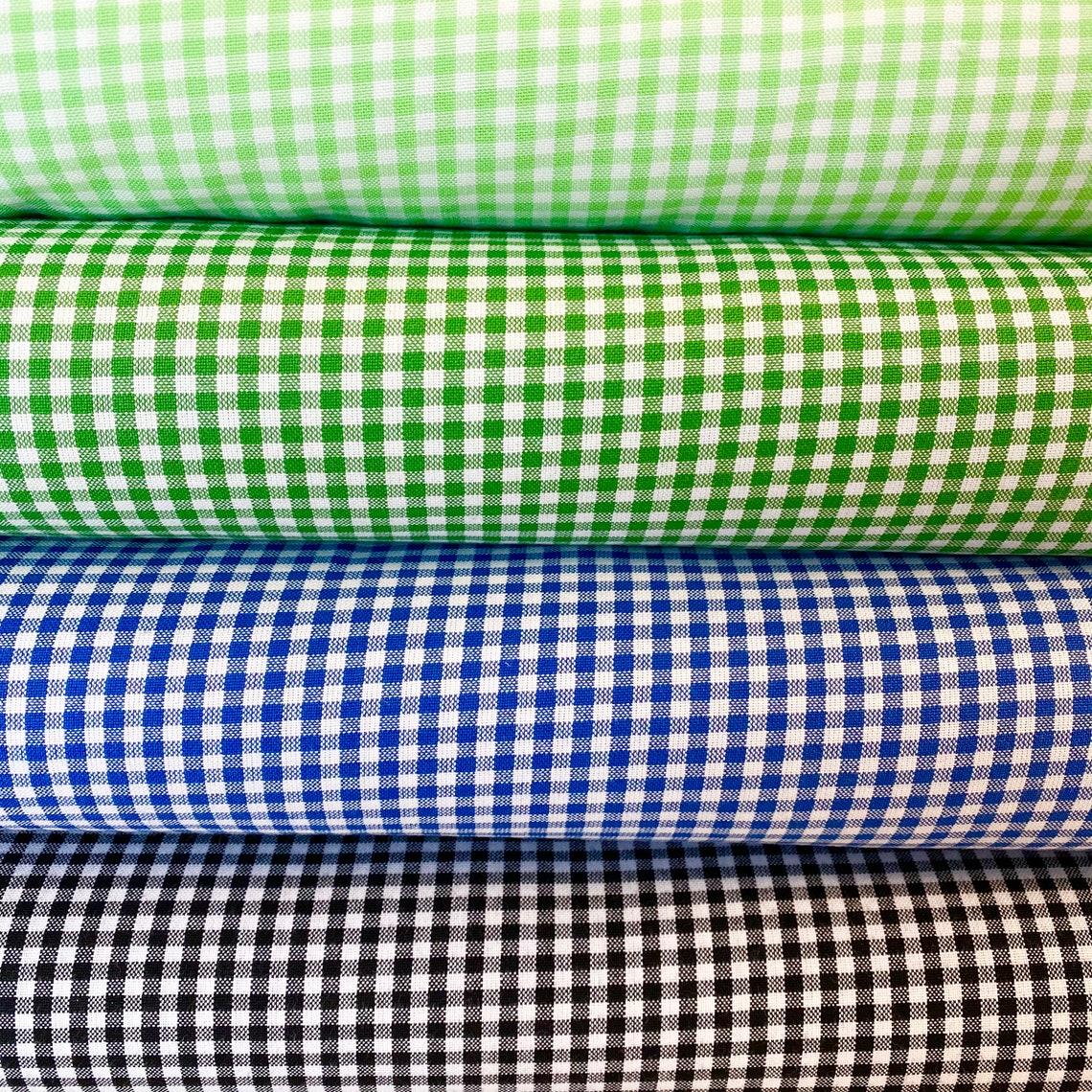 GINGHAM FABRIC by the Yard 1/8 Checked Fabric Robert - Etsy