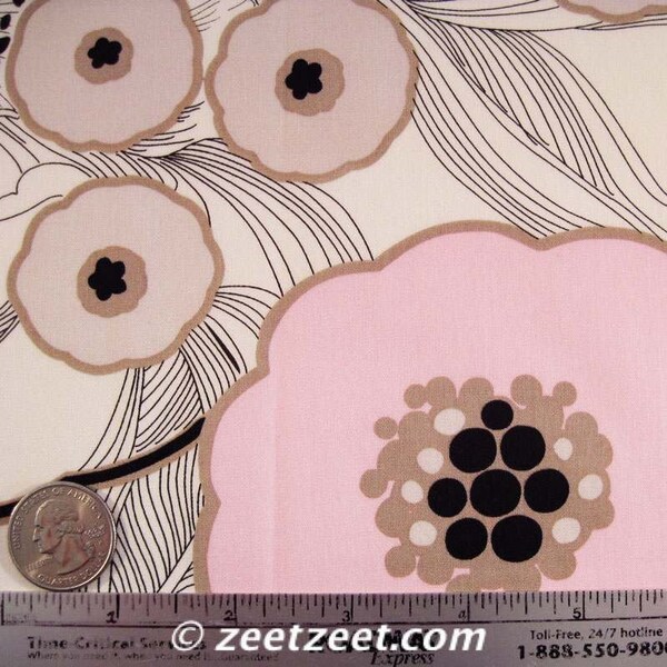 Alexander Henry THEA Pink Tan Floral Quilt Fabric - 2 Yards LAST Yardage