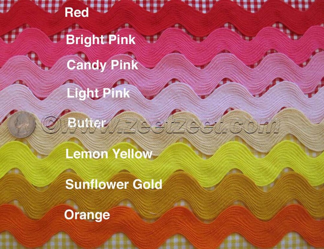 Discounted 10 Yards Choose Color Giant RIC RAC Jumbo Sewing Trim 1.5