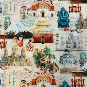WONDERS of ASIA Fabric - Robert Kaufman Fabric - ASIAN Fabric