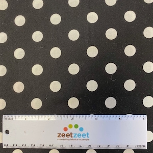 POLKA DOTS Black and White by Michael Miller - Premium Quilting Cotton Fabric - &quot;That&#39;s It Dot&quot;