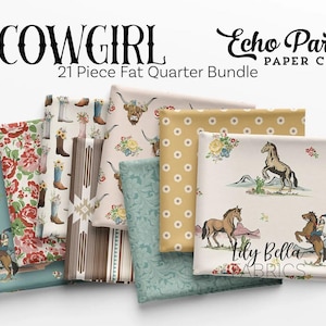 COWGIRL Fabric - 100% Cotton Quilt Fabric by Riley Blake - Select Yard or Cut - Echo Park Paper Co HORSES Panel image 12