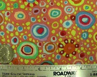 Kaffe Fassett ROMAN GLASS Dusty Pink Coral GP01 Quilt Fabric - by the Fat Quarter - Rare & Out of Print