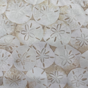 SAND DOLLAR Fabric - Timeless Treasures - Cotton Quilt Fabric by the Yard or Select Length - BEACH-CD8461 Sand Ocean Seaside Sandy Beach