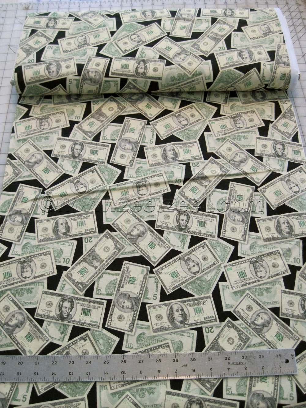 MONEY FABRIC Dollar Bills Print Fabric Robert Kaufman Fabric - Etsy