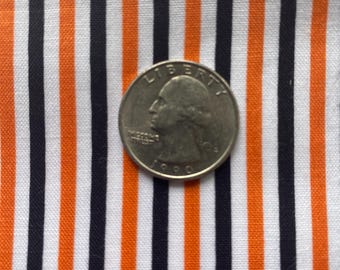 ORANGE Svartvit 1/8 tums RAND av Riley Blake Designs - 100 % bomullsquilttyg Tyg på metervara eller välj längd Halloween