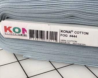 Kona FOG #444 Solid Cotton Fabric - Robert Kaufman - Sold by the Yard or cut, Slate Blue quilting cotton, 100% cotton quilting fabric