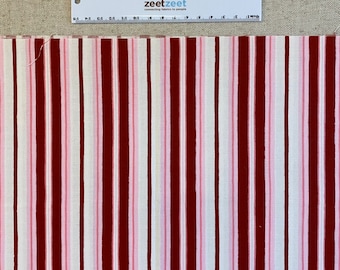 Red Pink White STRIPE Quilt Quilting Fabric 100% Cotton by the Precut Fat Quarter or Half Yard Oop VALENTINE "Be Mine" by Moda