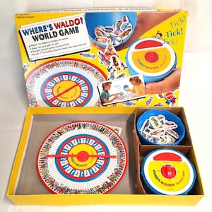 Where&#39;s Waldo? World Game 1991 Vintage Board Game w/ Box 99% COMPLETE