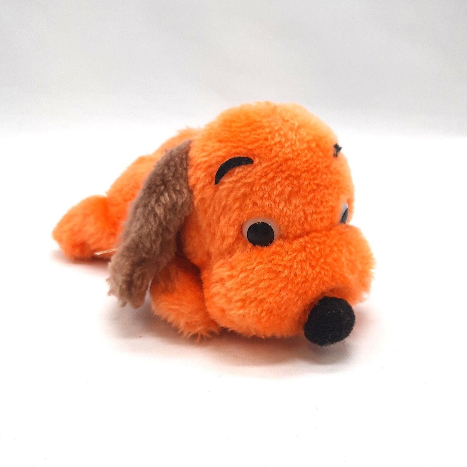 Vintage R. Dakin Orange Drooper Puppy Dog Mini 6 Plush Toy Stuffed