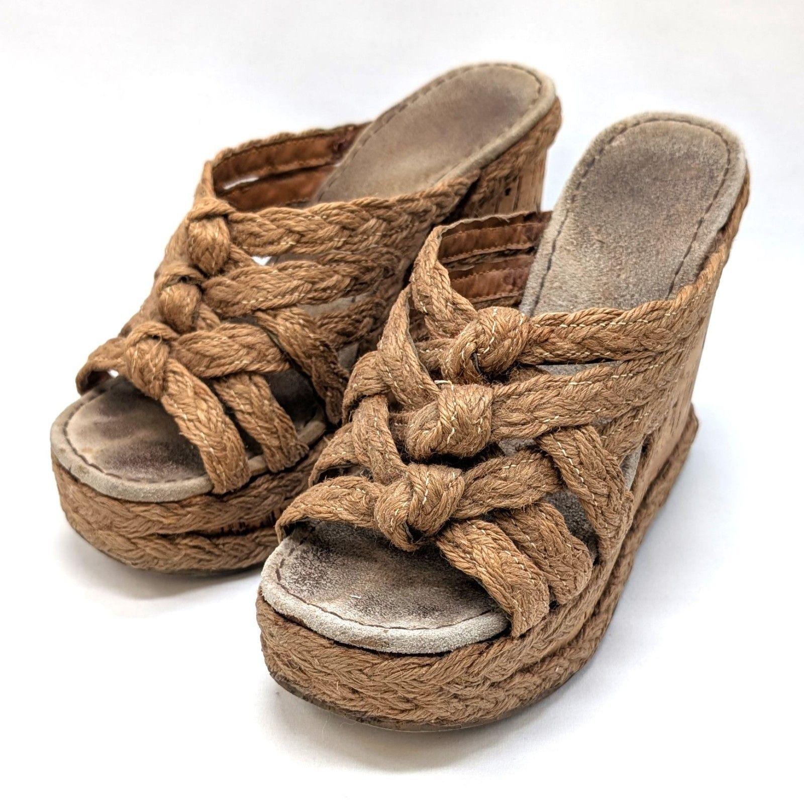 Vintage Jute Sandals - Etsy