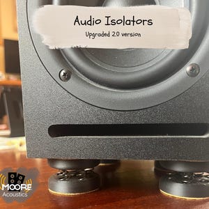 Speaker Isolation Pads (set of 4), vibration isolation, better sound imaging, audiophile gift, music lover gift