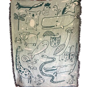 Animals Woven Blanket image 2