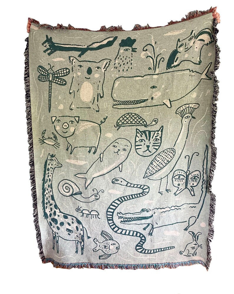 Animals Woven Blanket image 2