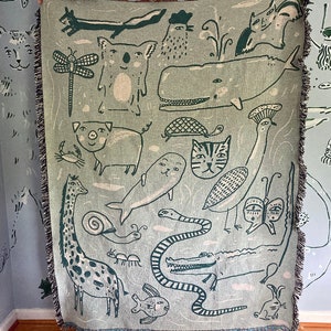 Animals Woven Blanket image 1