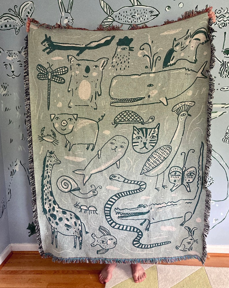 Animals Woven Blanket image 1