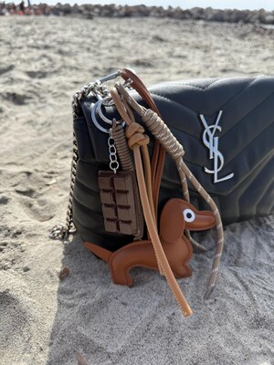 Porte-clés En Forme De Teckel Mignon - Pendentif Pour Sac, Sac à Dos - Accessoire Cadeau Pour Amoureux Des Chiens