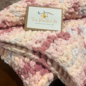 Super Soft Handmade Crochet Baby Blanket | Chunky Knit Style | Custom Made