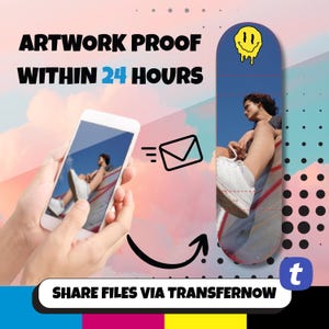 Custom Printed Wooden Fingerboard: Personalized Graphic (Made to Order), Tech Deck (30MM x 100MM)