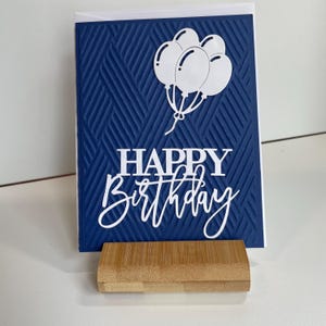 Carte de voeux faite main, Carte d'anniversaire faite main, Cartes de voeux, Carte ballon, Je vous souhaite un très joyeux anniversaire, Carte de joyeux anniversaire