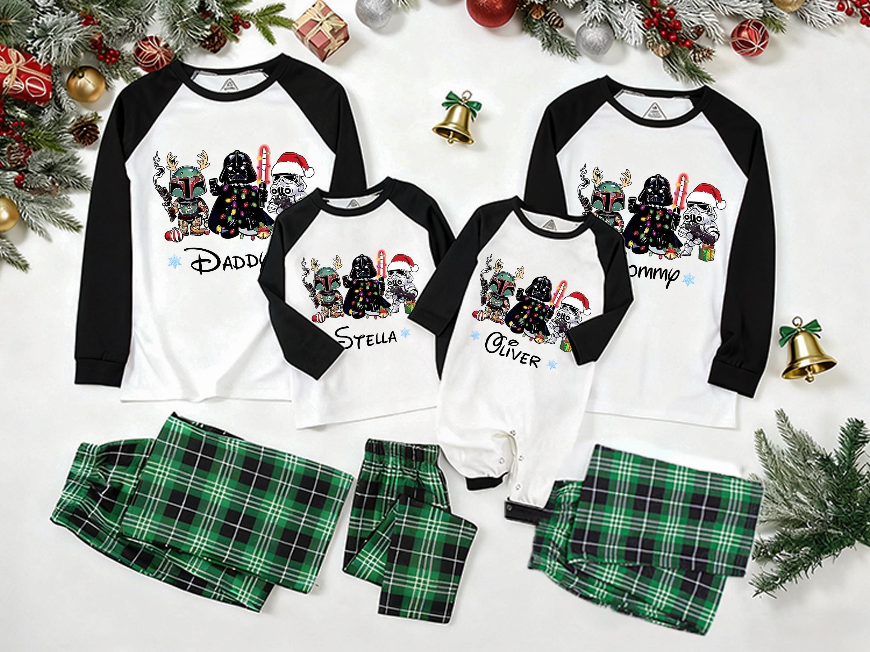 Discover Personalized Star Wars Christmas Family Pajama Sets