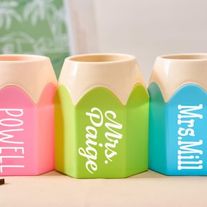Personalized Teacher Pencil Cup,Custom Desk Organizer,Class Of 2025,Teacher Gift,End Of Year Gift, Appreciation Gift,Thank You Teacher Gifts