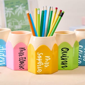Personalized Pencil Holder For Desk,Decor For Classroom,Teacher Organization Preschool,Custom Teacher Gifts,Back To School Gifts For Teacher