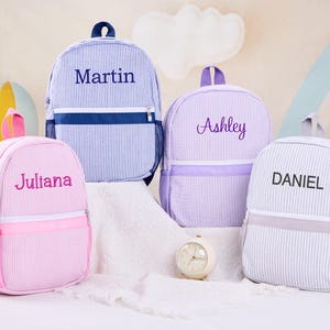 Sac à dos personnalisé pour tout-petit, sac à dos à fleurs brodées pour enfants, cartable pour enfants d'âge préscolaire, sac à dos pour enfants, sac garçon fille, cadeaux de rentrée