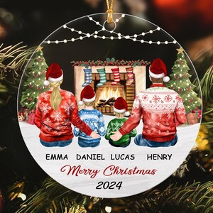 Personalized Family Christmas Ornament 2024, Xmas Family Keepsake Ornament 2024, Christmas Tree Decor, Custom Ornament Family