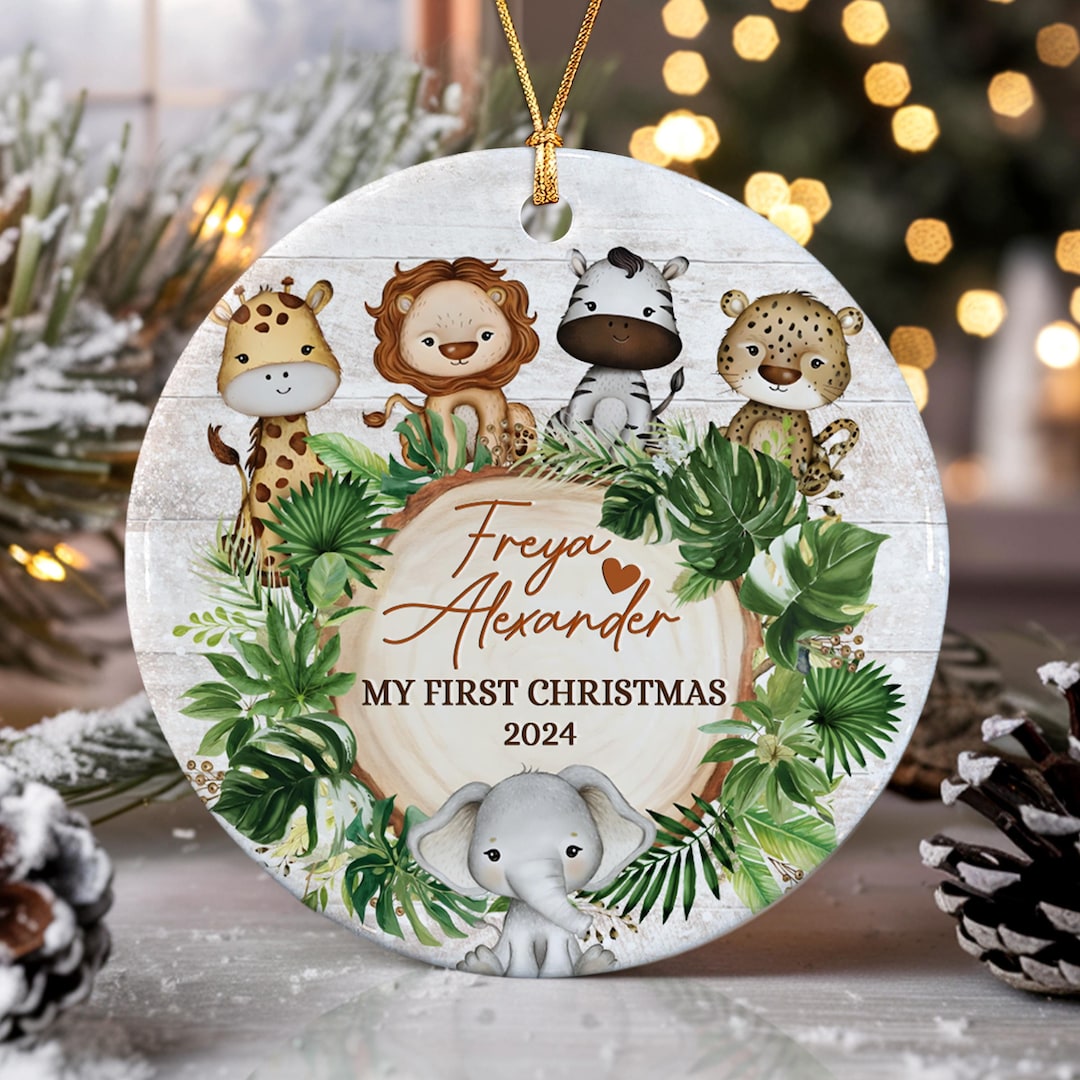 Custom Baby's First Christmas Ornament Engraved Custom Baby's