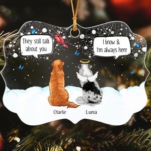 Personalized Pet Memorial Ornament, Loss Of Dog Ornament
