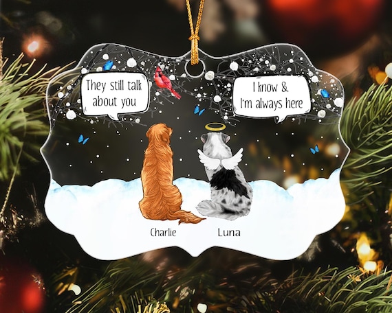 Personalized Pet Memorial Ornament, Loss Of Dog Ornament