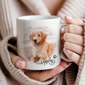 Custom Dog Mug, Custom Pet Mug Using Pet Photo, Dog Lover Coffee Mug, Gift for Pet Lovers, Dog Owner Gift, Custom Dog Face Mug