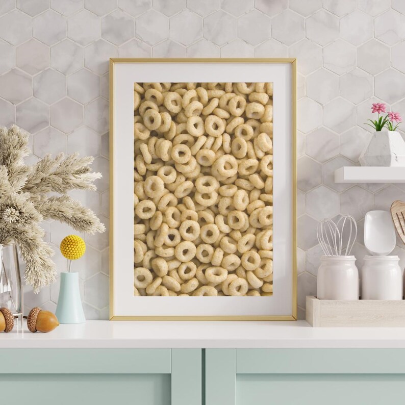Printed Cereal Posters Set of 3 Fruit Loops Coco Puffs Cheerios